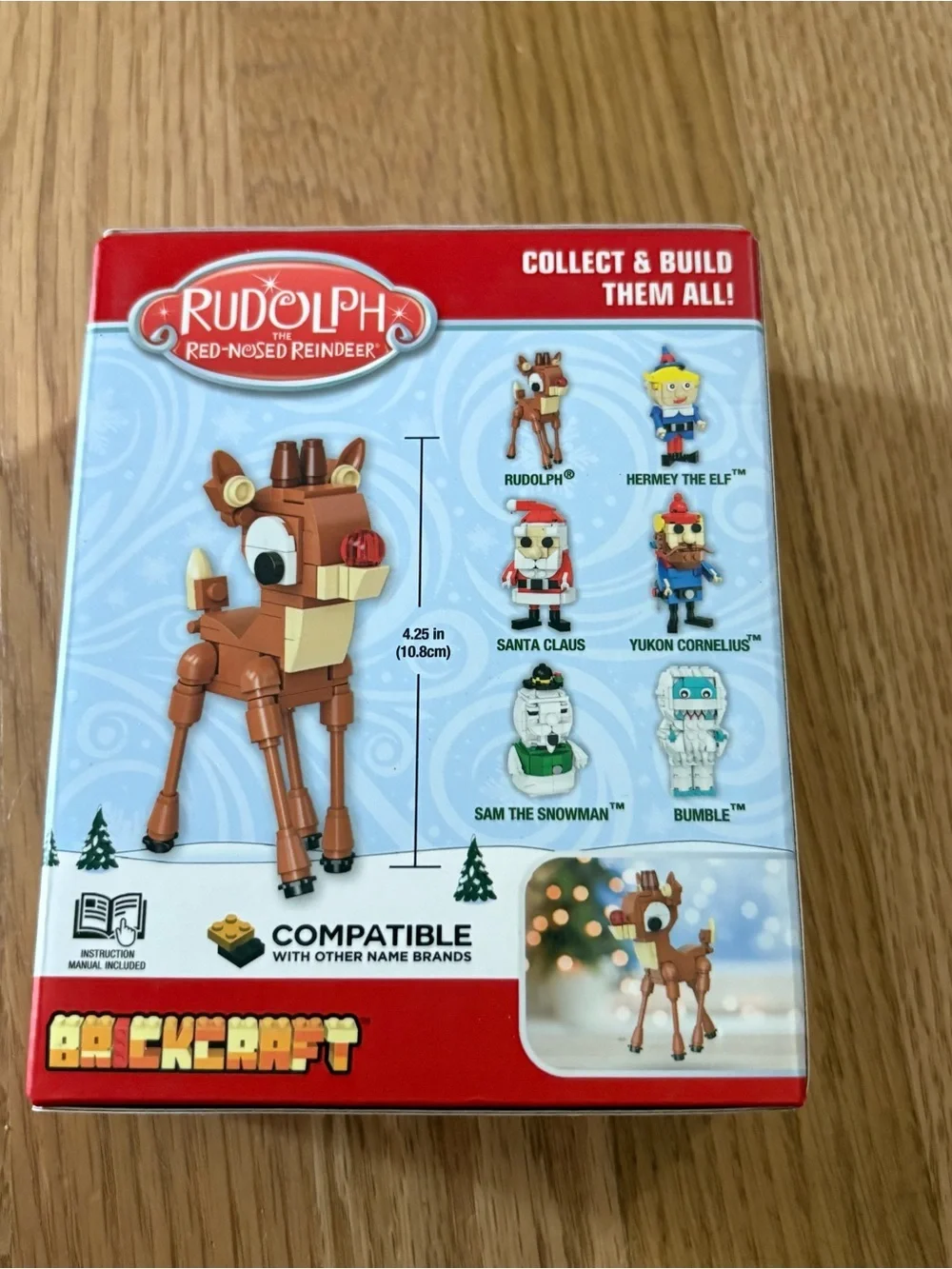 Rudolph Brick Building Set Reindeer NEW Brickcraft Christmas Red Nosed